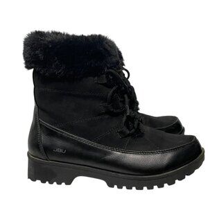 JBU by Jambu Women’s Colorado All Terra Winter Boots Black Faux Fur Lined Sz 6